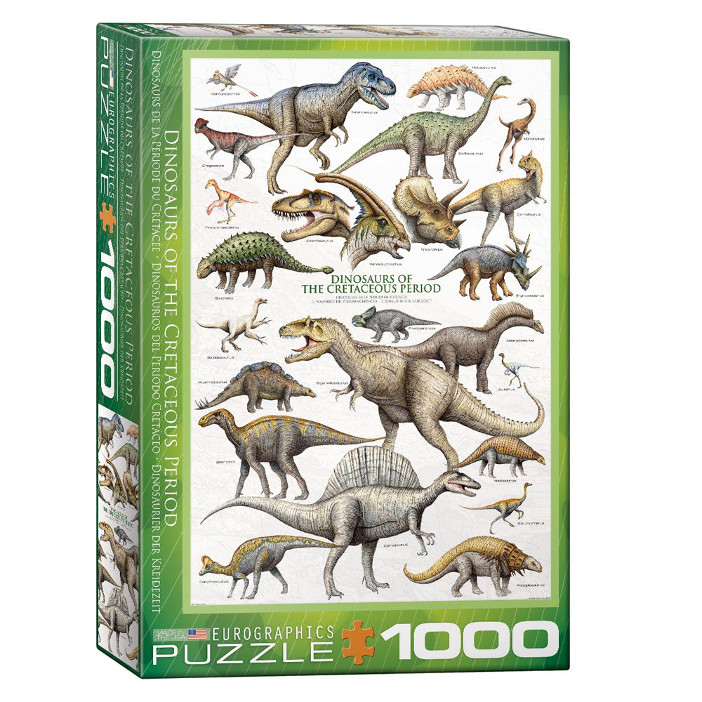 This educational jigsaw puzzle is printed on high-quality recycled art paper and features thick, durable pieces and comes in a sturdy box. Durable enough to put together again and again and beautiful enough to frame! 1,000 Piece Jigsaw Puzzle Puzzle measures: 19.25 inches by 26.5 inches Printed on high-quality recycled art paper Made by Eurographics