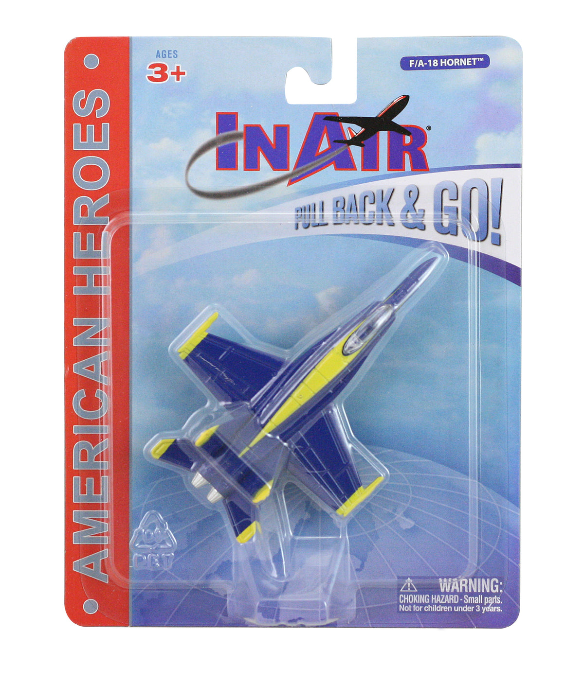 American Heroes - F-18 Blue Angels Pullback in retail packaging