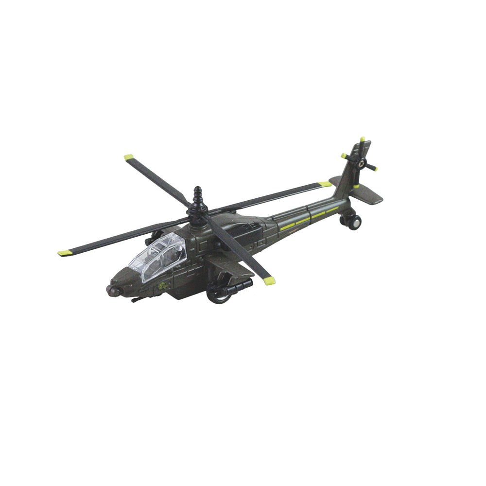 American Heroes - AH-64 Apache Helicopter Pullback diecast aircraft
