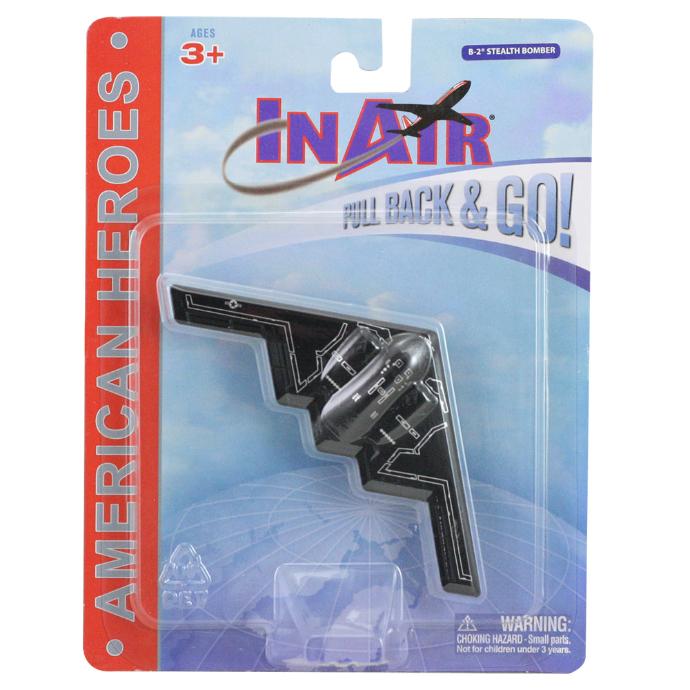 American Heroes - B-2 Stealth Bomber Pullback in retail packaging