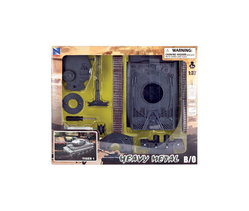 Modern Tank Battery-Operated Model Kit - Tiger 1 Tank - 1:32 Scale