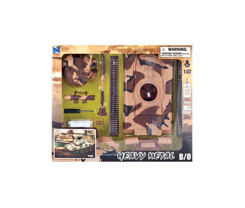 Modern Tank Battery-Operated Model Kit - T80 Tank - 1:32 Scale