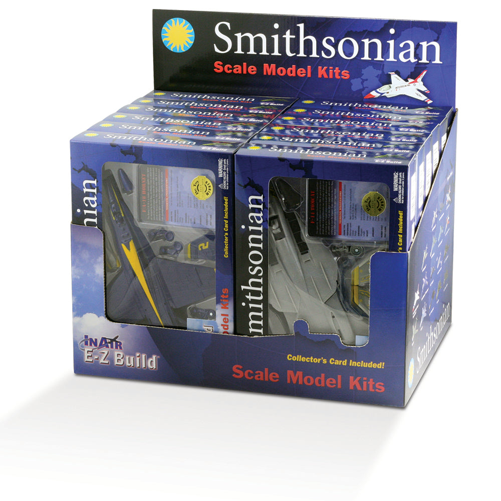 SMITHSONIAN InAir E-Z Build Model Kit - P-51 Mustang - 12-pc Countertop Display