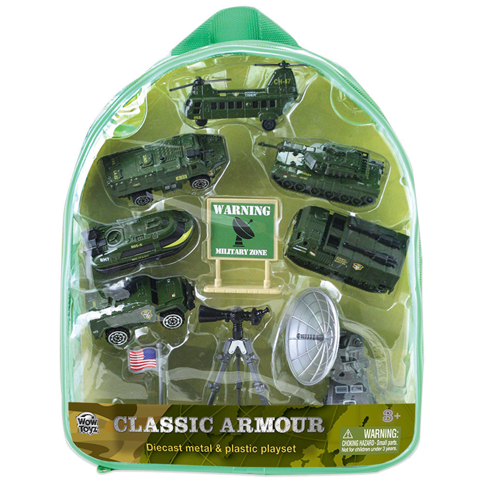 Classic Armour - Military Radar & Telescope Backpack Playset