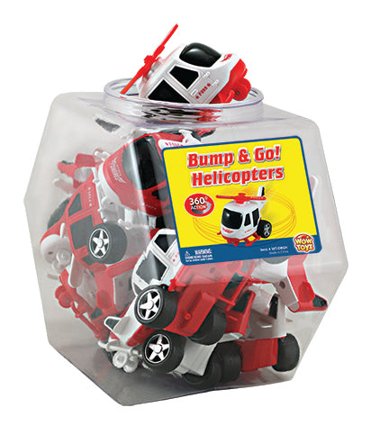 Bump & Go Helicopters - 24-pc Display Jar
