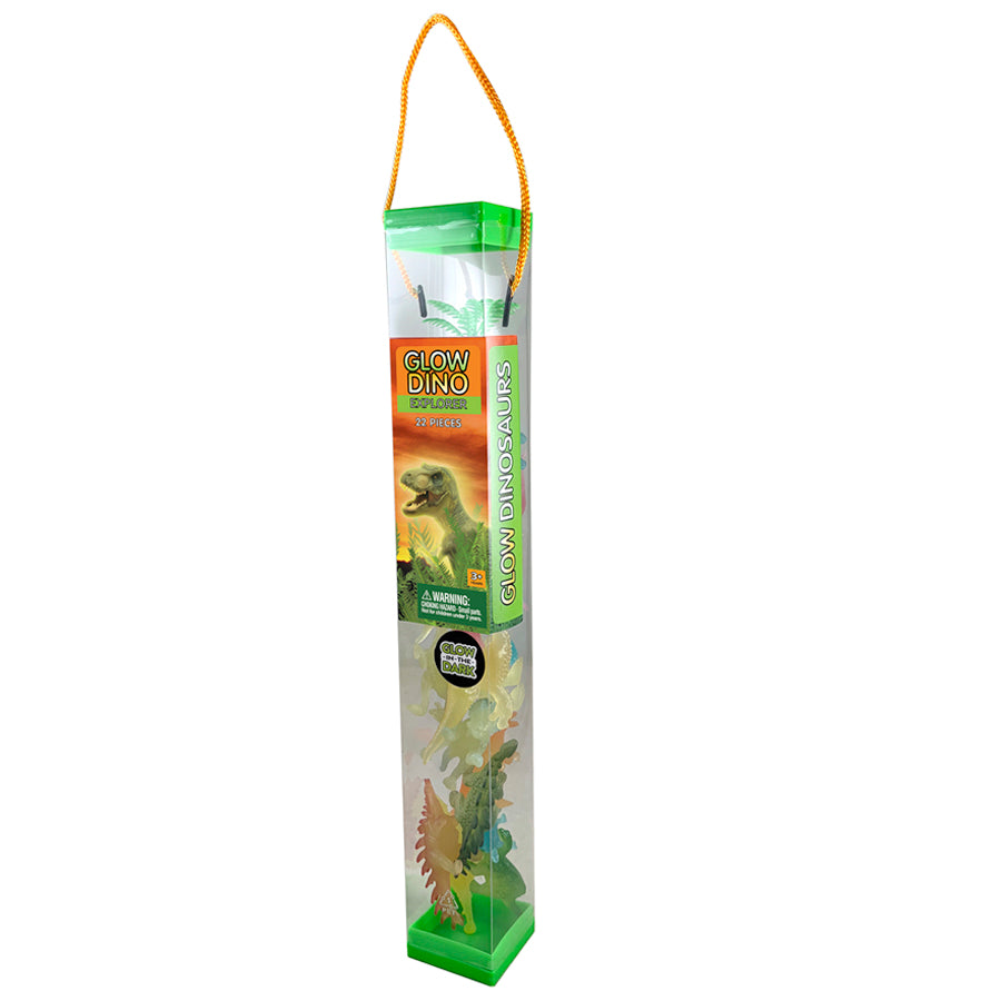 Animal Explorer - Glow Dinosaur Tube, 22-piece Playset