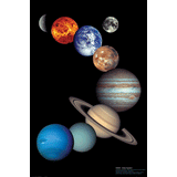 1,000 Piece Jigsaw Puzzle made from Recycled Paper depicting Planets of the Solar System (Mercury, Venus, Earth, Moon, Mars, Jupiter, Saturn, Uranus, Neptune, Pluto) by EuroGraphics