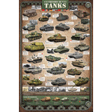 1,000 Piece Jigsaw Puzzle made from Recycled Paper depicting the History of Various Military Tanks and Tank Destroyers by EuroGaphics.