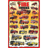 100 Piece Jigsaw Puzzle made from Recycled Paper depicting various Fire Trucks and Engines Throughout History by EuroGaphics.