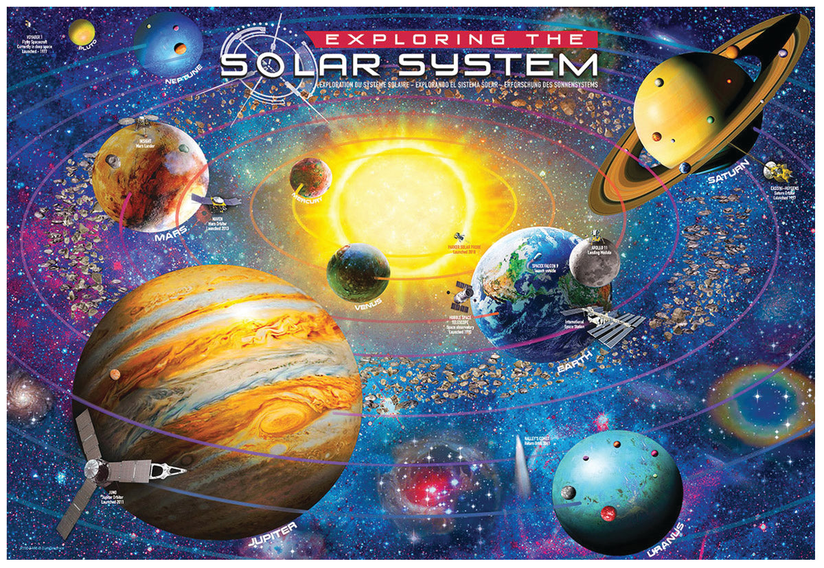 100-Piece Solar System Puzzle Lunch Box