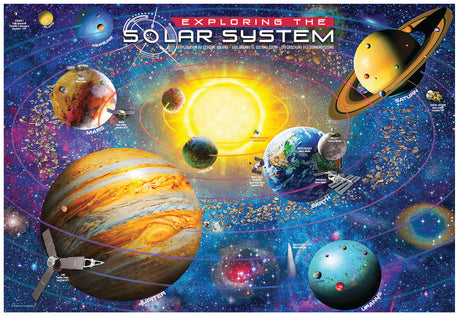 100-Piece Solar System Puzzle Lunch Box
