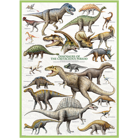 This educational jigsaw puzzle is printed on high-quality recycled art paper and features thick, durable pieces and comes in a sturdy box. Durable enough to put together again and again and beautiful enough to frame!  1,000 Piece Jigsaw Puzzle Puzzle measures: 19.25 inches by 26.5 inches Printed on high-quality recycled art paper Made by Eurographics