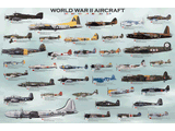 1,000 Piece Jigsaw Puzzle made from Recycled Paper depicting arious Bomber & Fighter Aircraft used by both the Allied Forces and the Axis Powers in World War II by EuroGraphics