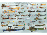1,000 Piece Jigsaw Puzzle made from Recycled Paper depicting Various  Biplane & Triplane Aircraft used during World War I by EuroGraphics