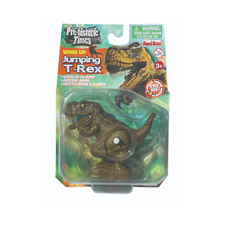 Wind-Up Tyrannosaurus Rex Dinosaur fans will love this wind up T-Rex - wind it up and watch it jump! 
