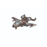 Sonic Warrior A-10 Thunderbolt II Pullback These diecast metal and plastic pullback jets feature opening canopies, gun fire, jet engine sounds, and flashing lights!