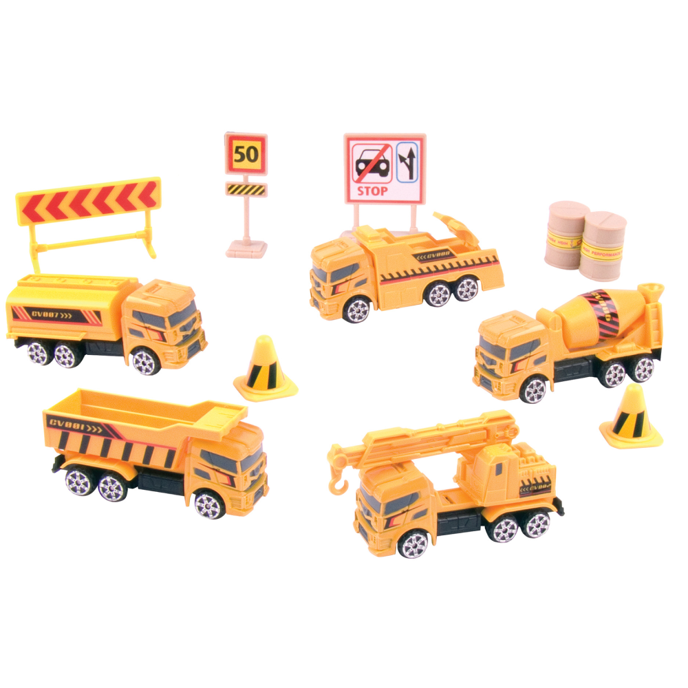 Construction Vehicles 12-pc Playset