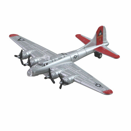 American Heroes - B-17 Flying Fortress, Silver Pullback diecast aircraft