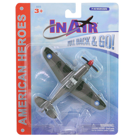 American Heroes - P-40 Warhawk Pullback in retail packaging