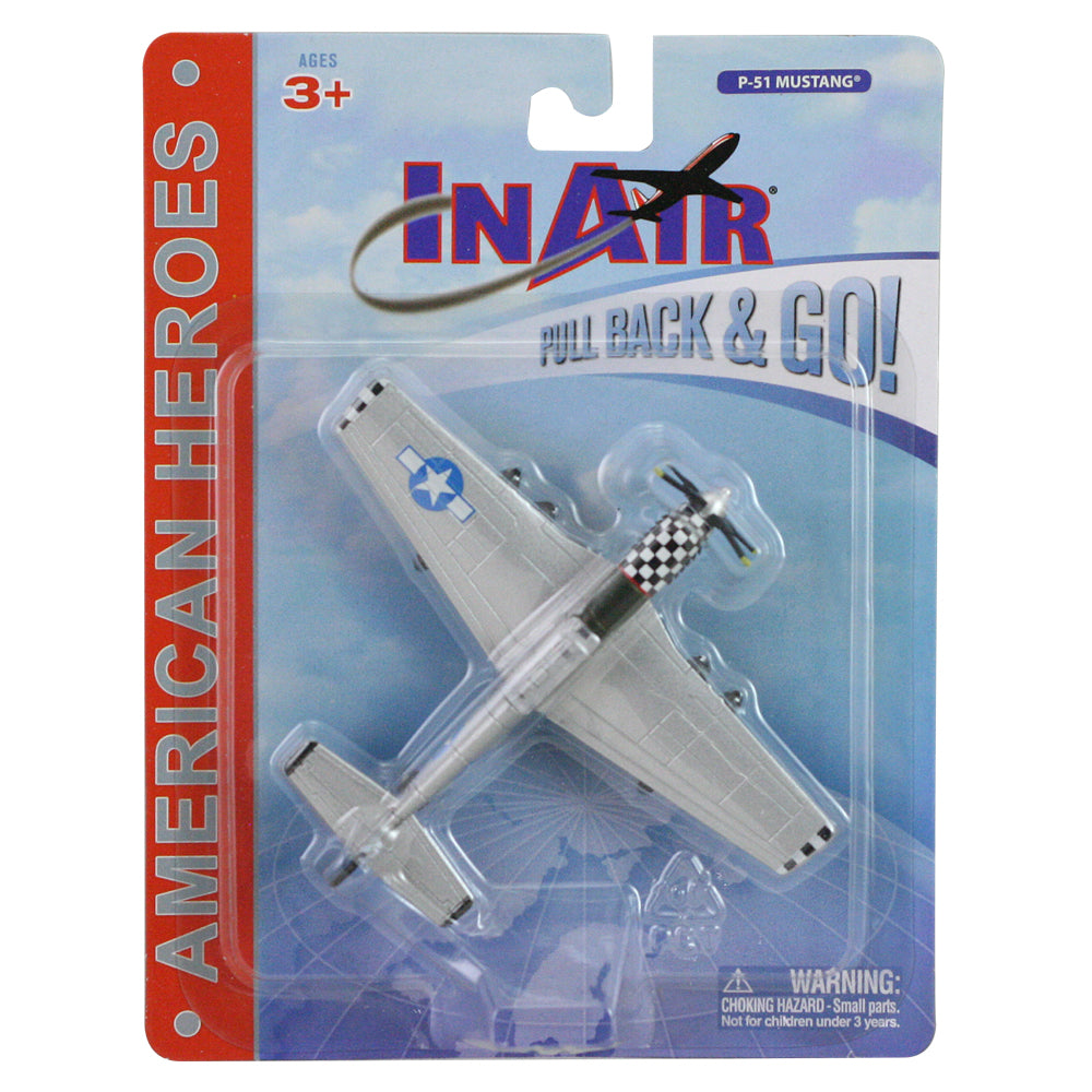 American Heroes - P-51 Mustang Pullback in retail packaging