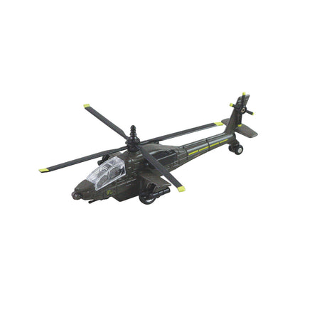 American Heroes - AH-64 Apache Helicopter Pullback diecast aircraft