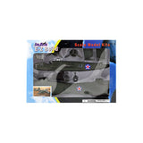 Highly Detailed 1:144 Scale Plastic Model Kit Replica of a B-25 Mitchell Medium Bomber Aircraft with Detailed Markings and Display Stand in its Original Packaging.