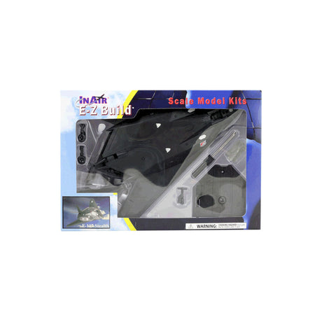 Highly Detailed 1:72 Scale Plastic Model Kit Replica of a Lockheed F-117 Nighthawk Stealth Skunk Works Air Force Aircraft with Detailed Markings and Display Stand in its Original Packaging.