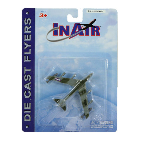 3.5 Inch Small Die Cast Metal Boeing B-52 Stratofortress Long Range Bomber Aircraft with Authentic Markings and Details in its Original Packaging by RedBox / Motormax.