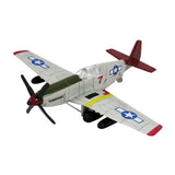 4.5 Inch Diecast Metal North American P-51 Mustang Tuskegee Airman “Red Tails” World War II Aircraft with Authentic Markings and Details InAir Diecast Flyer RedBox / Motormax.