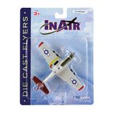 4.5 Inch Diecast Metal North American P-51 Mustang Tuskegee Airman “Red Tails” World War II Aircraft with Authentic Markings and Details in its Original Packaging InAir Diecast Flyer RedBox / Motormax.