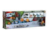 28 inch Durable Plastic Replica Playset of USS New Jersey Battleship including 4 Die Cast Metal Aircraft, 2 Die Cast Metal Tanks, 6 Plastic Soldiers with Convenient Storage Compartment in its Original Packaging by RedBox / Motormax.