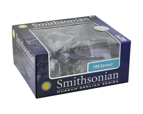 1:48 Scale Die Cast Metal Replica Model of a Vought F4U Corsair World War II Fighter Bomber “Lulubelle” Aircraft with Historically Accurate Markings, Display Stand and Educational Collectors Card in its Original Packaging.