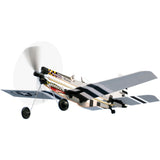 The P-51 Mustang Flyer is easy to assemble, expertly designed to fly long distances and has realistic details and markings. These flyers help teach budding engineers and pilots the principle of flight. Rubber band powered long distance flyer Simple, easy-to-follow instructions included 10 inches long when built Officially licensed Boeing P-51 Mustang STEM toy