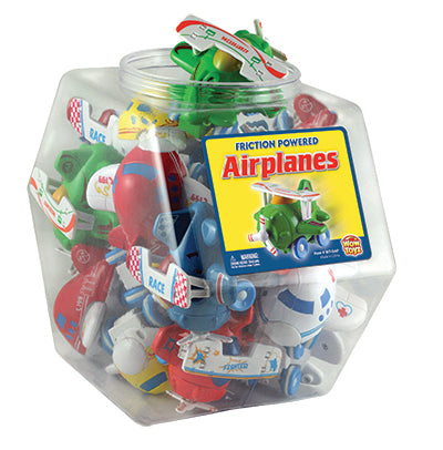 Friction Powered Airplanes - 36-pc Display Jar
