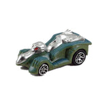 Friction Powered Dinosaur Pterodactyl Matchbox Car with Glowing Red Eyes and Silver Accents.