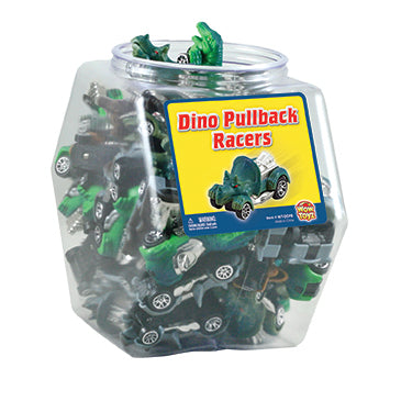 Dino Pullback Racers - 48-pc Display Jar