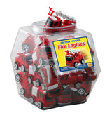 Friction Powered Fire Engines - 24-pc Display Jar