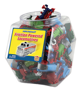 Friction Powered Mini Locomotive - 48-pc Display Jar