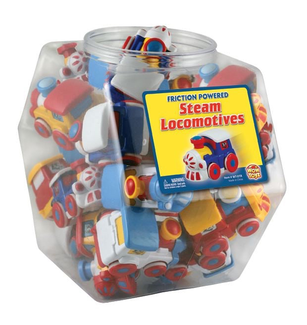 Friction Powered Steam Locomotive - 48-pc Display Jar