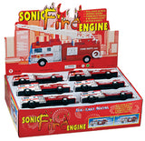 Lights & Sounds Fire Truck Pullbacks - 12-pc Display Tray