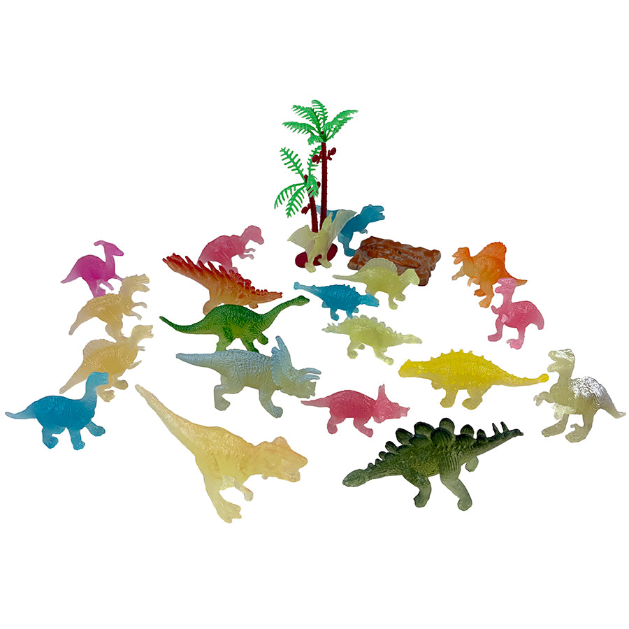 Animal Explorer - Glow Dinosaur Tube, 22-piece Playset