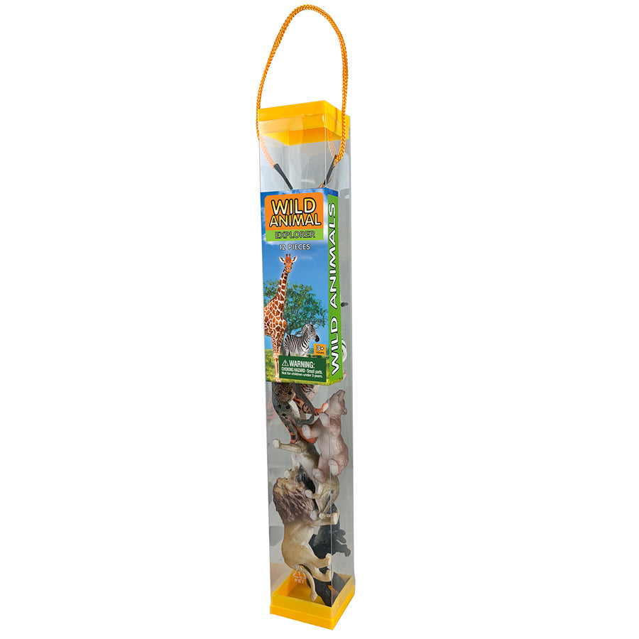 Animal Explorer - Wild Animals Tube, 12-piece Playset